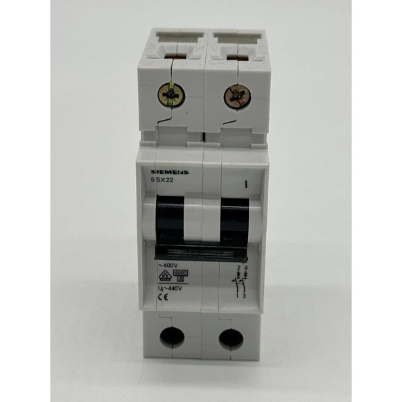 Siemens 5SX22C32 32 Amp 2 Pole 400 Volt DIN Rail Circuit‎ Breaker - Picture 1 of 6